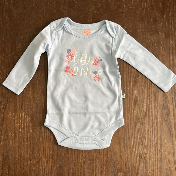 Wink & Blink Organic Girls Long Sleeve Bodysuits 4 pack - Picture 9 of 12